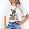 Cute Reading Bunny With Glasses Books Bookworm Reader Book Premium Tri-Blend Unisex T-Shirt Cute Reading Bunny With Glasses Books Bookworm Reader Book Premium Tri-Blend Unisex T-Shirt