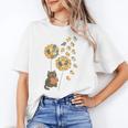 Cute Reading Cat With Kitten Dandelion Flowers Book Lover Unisex T-Shirt Cute Reading Cat With Kitten Dandelion Flowers Book Lover Unisex T-Shirt