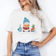 Cute Winter Cozy Snowman Reading Book Lovers Xmas Snowman Unisex T-Shirt Cute Winter Cozy Snowman Reading Book Lovers Xmas Snowman Unisex T-Shirt