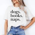 Dogs Books Naps Lovers Unisex T-Shirt
