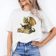 Dragon Bookworm Reading Book Graphic Unisex T-Shirt