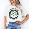 Earth Day 2025 Save Earth It´s Only Planet With Books Reader Unisex T-Shirt