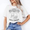 Easily Distracted By Cats And Books For Women Unisex T-Shirt