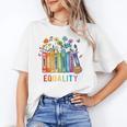 Equal Rights Book Flower Equality Peace Love Kindness Book Unisex T-Shirt Equal Rights Book Flower Equality Peace Love Kindness Book Unisex T-Shirt