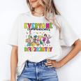 Everyone Communicates Differently Book Teacher Outfit Unisex T-Shirt