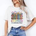 Everyone Is Welcome Here Floral Book LGBT Pride Equality Unisex T-Shirt Everyone Is Welcome Here Floral Book LGBT Pride Equality Unisex T-Shirt