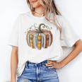 Fall Book Pumpkin Fall Librarians Bookworm Teachers Students Unisex T-Shirt