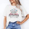 Floral Book A New Chapter Begins Retired 2026 Retirement Unisex T-Shirt Floral Book A New Chapter Begins Retired 2026 Retirement Unisex T-Shirt
