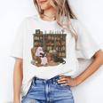 Ghost Reading Book Cat Lover Halloween Reading Enthusiast Unisex T-Shirt