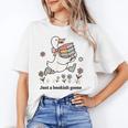 Goose With Books Cute Bookworm Reader Unisex T-Shirt