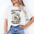 Great Pyrenees Dog Breed Life Is Better With Books And Great Unisex T-Shirt Great Pyrenees Dog Breed Life Is Better With Books And Great Unisex T-Shirt