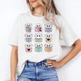 Halloween Ghosts Reading Books Pattern Spooky Kawaii Anime Unisex T-Shirt