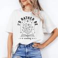 I’d Rather Be Reading Minimal Book Lover Arch Unisex T-Shirt