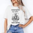 Introvert Read Spicy Books Lover Bookworm Skeleton Reading Unisex T-Shirt
