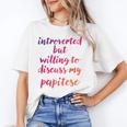 Introverted Willing To Discuss Papitese Introvert Unisex T-Shirt Introverted Willing To Discuss Papitese Introvert Unisex T-Shirt