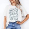 Just One More Chapter Blue Book Lover Reading Quote Unisex T-Shirt