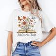 Just One More Chapter Open Book Flowers Unisex T-Shirt Just One More Chapter Open Book Flowers Unisex T-Shirt