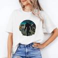Just Me And My Yeti Retro Sunset Mountain Hiking Introvert Unisex T-Shirt Just Me And My Yeti Retro Sunset Mountain Hiking Introvert Unisex T-Shirt