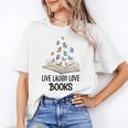 Live Laugh & Love Books Reading Butterfly Book Lover Bookish Premium Unisex T-Shirt Live Laugh & Love Books Reading Butterfly Book Lover Bookish Premium Unisex T-Shirt