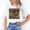 Melanin Afro Women Educated Reading Book History Girls Unisex T-Shirt Melanin Afro Women Educated Reading Book History Girls Unisex T-Shirt