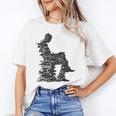 Men Pixel Art Geometric Book Human Drawing Graphic Men Unisex T-Shirt