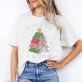 Oh What Fun It Is To Read Book Christmas Tree Premium Tri-Blend Unisex T-Shirt