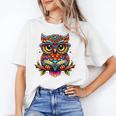 Owl With Glasses And Book Reading Unisex T-Shirt Owl With Glasses And Book Reading Unisex T-Shirt