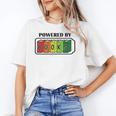 Powered By Books Bookworm Librarian Reading Unisex T-Shirt