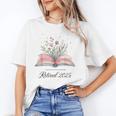 Quote New Chapter Begins Retired 2025 Floral Open Book Unisex T-Shirt Quote New Chapter Begins Retired 2025 Floral Open Book Unisex T-Shirt