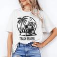 Raccoon Reading Books Summer Humor Trash Reader Unisex T-Shirt Raccoon Reading Books Summer Humor Trash Reader Unisex T-Shirt