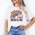 Read A Book Bruh Rainbow Vintage Reading Library Student Unisex T-Shirt Read A Book Bruh Rainbow Vintage Reading Library Student Unisex T-Shirt