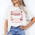 Read Your Heart Out Teacher Valentines Day Reading Book Love Unisex T-Shirt Read Your Heart Out Teacher Valentines Day Reading Book Love Unisex T-Shirt