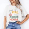 Read And Think About Prayer Faith & Book Lover Premium Unisex T-Shirt