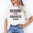 Reading Is My Favorite Sport Book Lover Quote Unisex T-Shirt