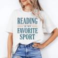 Reading Is My Favorite Sport Literary Book Lover Typography Unisex T-Shirt Reading Is My Favorite Sport Literary Book Lover Typography Unisex T-Shirt