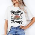 Reading Is My Therapy Book Lover Bookworm Unisex T-Shirt Reading Is My Therapy Book Lover Bookworm Unisex T-Shirt