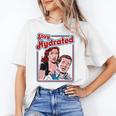 Retro Vampire Book Cover Style Stay Hydrated Halloween Unisex T-Shirt
