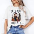 Salem Witch Book Club Bookish Retro Halloween Cat Unisex T-Shirt