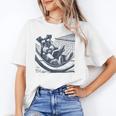 Schnauzer Hammock Reading Book Schnauzer Glasses Unisex T-Shirt