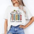 School Counselor Wildflower Book School Counseling Life Unisex T-Shirt School Counselor Wildflower Book School Counseling Life Unisex T-Shirt
