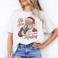 He Sees What You'Ve Been Reading Bookish Christmas Humor Unisex T-Shirt