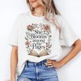 She Blooms Among The Pages Women Mom Wife Floral Book Lover Premium Tri-Blend Unisex T-Shirt