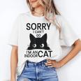 Sorry I Can't Go I'm An Indoor Cat Introvert Cats Unisex T-Shirt