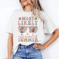 Teacher Summer Break Most Likely To Read Books All Summer Unisex T-Shirt Teacher Summer Break Most Likely To Read Books All Summer Unisex T-Shirt