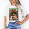 History Month Black Afro Girl Women Book Lovers Floral Unisex T-Shirt