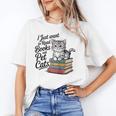 Vintage I Just Want To Read Books And Pet Cats Cat Raglan Baseball Tee Unisex T-Shirt