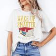 Wake Up Smarter Librarian Book Stack Premium Tri-Blend Unisex T-Shirt