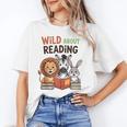 Wild About Reading Zoo Animals For Bookworm Book Reader Unisex T-Shirt