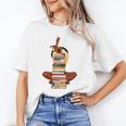 Woman And Books Stack Afro Girl Book Lover Premium Tri-Blend Unisex T-Shirt Woman And Books Stack Afro Girl Book Lover Premium Tri-Blend Unisex T-Shirt