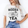 Women's Fueled By Books And Tea Book Lover Bookworm Reading Books Unisex T-Shirt Women's Fueled By Books And Tea Book Lover Bookworm Reading Books Unisex T-Shirt